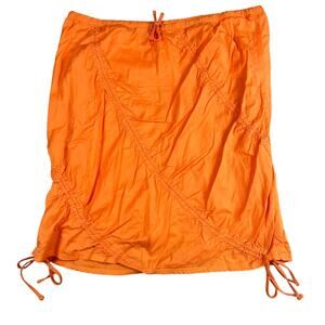 Athleta Orange Midi Skirt